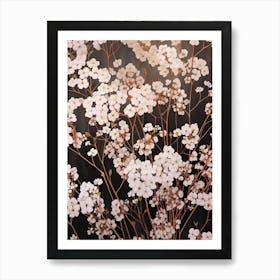 Flower Illustration Gypsophila Babys Breath 3 Art Print