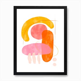 Playing Shapes No 5 Art Print