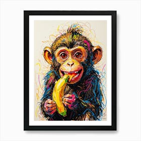 Chimpanzee Art Print