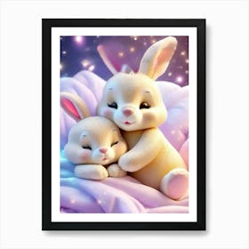 Cute Bunny- kids Art Print