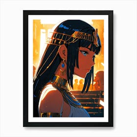 Cleopatra Portrait Artwork 9 Art Print