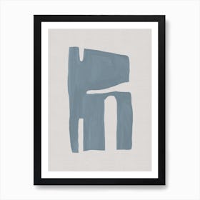 Mid Century Blue Ii Art Print