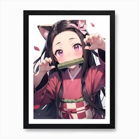 Demon Slayer Nezuko Kamado (210) Art Print