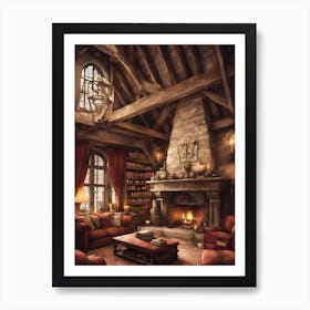 Harry Potter Living Room 5 Art Print