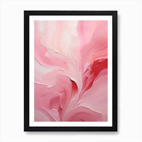 Abstract Painting Dianthus plumarius 3 Art Print