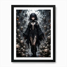 Scary Gorgeous Witch Art - Horror Poster #1 Art Print