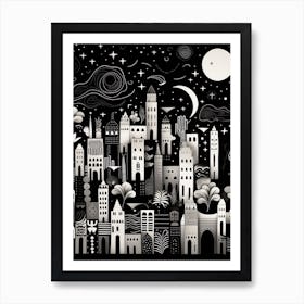 City At Night Art Print