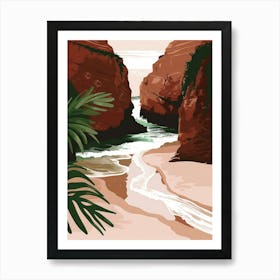 Beach Scene 3 Art Print