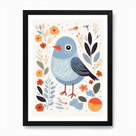 Baby Animal Illustration  Bird 4 Art Print