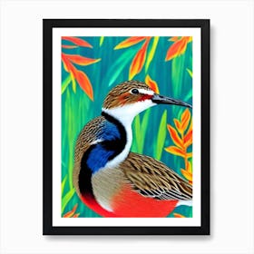 Dunlin Tropical bird Art Print