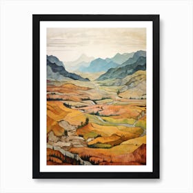 Autumn National Park Painting Kootenay National Park British Columbia Canada 2 Affiche