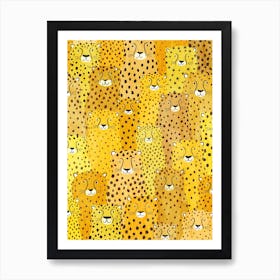 Cheetah Odd One Out Art Print