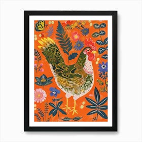 Spring Birds Chicken 1 Art Print