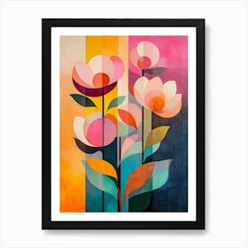 Abstract Flowers 8 Art Print