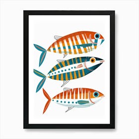 Three Fish 3 Art Print