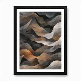 Abstract Wave Canvas Print 1 Art Print