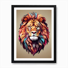 Lion Head 1 Art Print