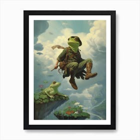 Leap Of Faith Storybook Frog 2 Art Print