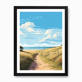 The Norfolk Coast Path England 3 Hiking Trail Landscape Art Print