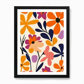 Floral Wallpaper Art Print