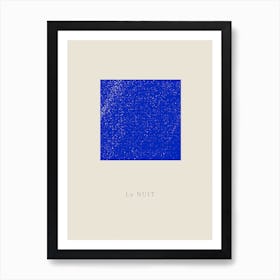 Blue Square Art Print