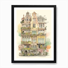 House Of Flowers Amsterdam 3 Art Print