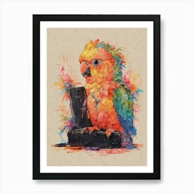 Colorful Parrot 12 Art Print