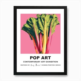 Poster Rhubarb Pop Art 2 Art Print