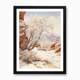 Japanese Snowbell Victorian Style 1 Art Print