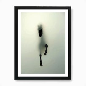 Abstract Horse Through the Fog Art Print