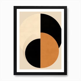 Beige Bauhaus Symphony Art Print