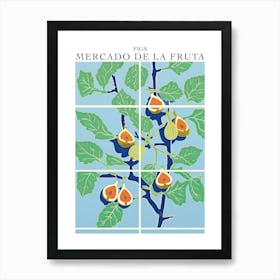 Mercado De La Fruta Figs Illustration 4 Poster Art Print