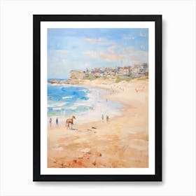 Horse Painting In Bondi Beach Post Impressionism Style 1 Poster