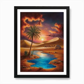 Desert Sunset Art Print