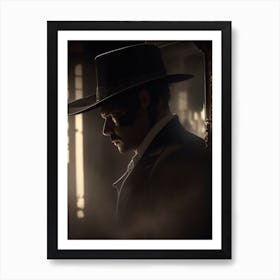 Man In Hat Art Print