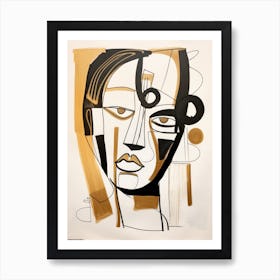 Abstract Portrait Of A Woman 13 Art Print