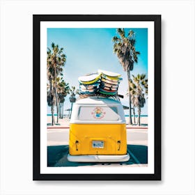 Van Life In Yellow Art Print