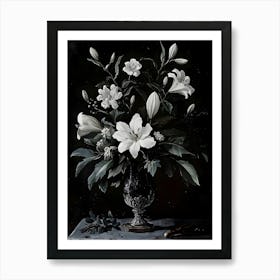 Lilies In A Vase Art Print