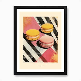 Macaron Pink & Yellow Poster Art Print