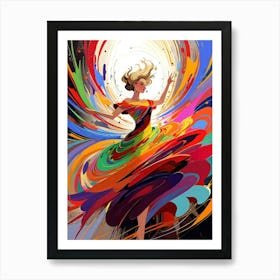 Colorful Dancer 1 Art Print