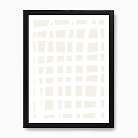 Boxes White Art Print