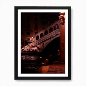 Venice Rialto bridge Italian Italy Milan Venice Florence Rome Naples Toscana photo photography art travel Art Print