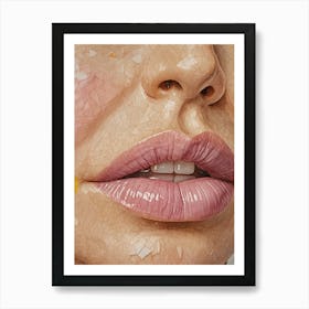 Lucky Lips Art Print