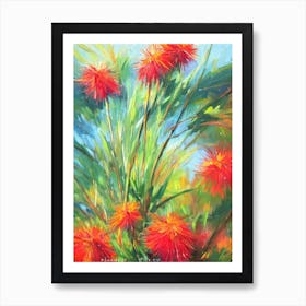 Bottlebrush Plant Impressionist Painting Art Print