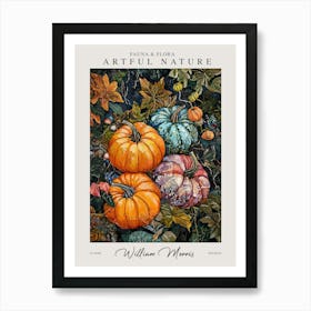 William Morris Pumpkins Decor Autumn Fall Exhibition Art Print