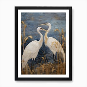 Egrets 1 Art Print