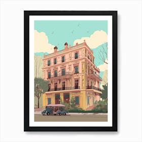 Buenos Aires Argentina Travel Illustration 1 Art Print