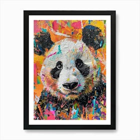 Kitsch Panda Collage 2 Art Print