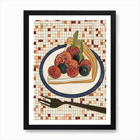 Desserts Art Deco Kitchen Inspired 2 Art Print