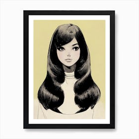 Miss Sixties V2 Art Print